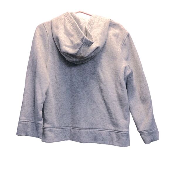 Old Navy zip up hooded sweatshirt, gray/pink, 5T (2 available) - Picture 2 of 5